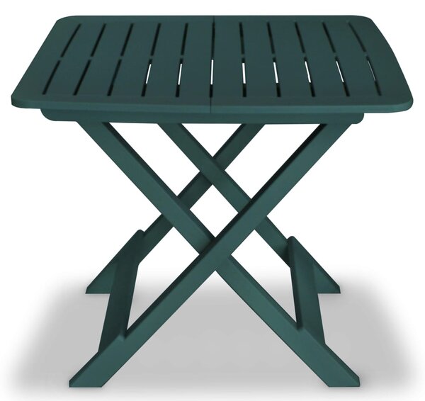 3 Piece Folding Bistro Set Plastic Green