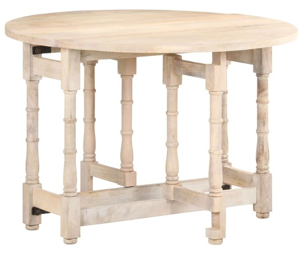 Dining Table Round 110x76 cm Solid Mango Wood