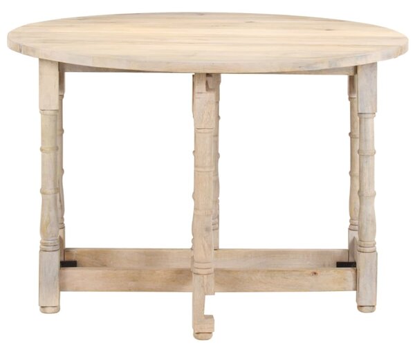 Dining Table Round 110x76 cm Solid Mango Wood