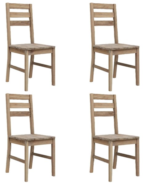 Dining Chairs 4 pcs Solid Acacia Wood