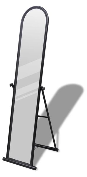 Free Standing Floor Mirror Full Length Rectangular Black