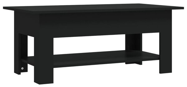 Coffee Table Black 102x55x42 cm Engineered Wood