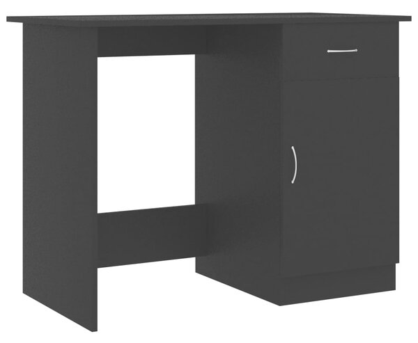 Desk Black 100x50x76 cm Engineered Wood