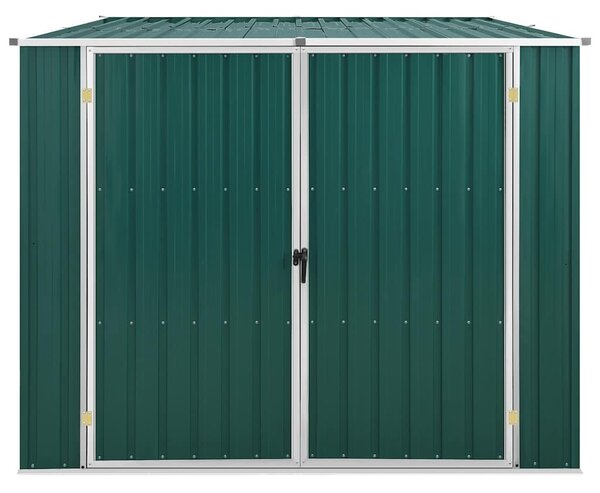 Garden Shed Green 195x198x159 cm Galvanised Steel