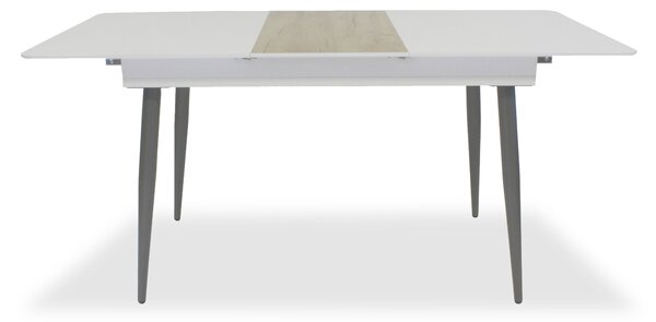 Corbett White High Gloss Extendable Dining Table | Roseland Furniture