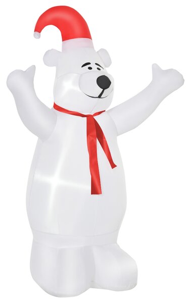 HOMCOM 6ft Inflatable Bear Decoration W/LED Lights