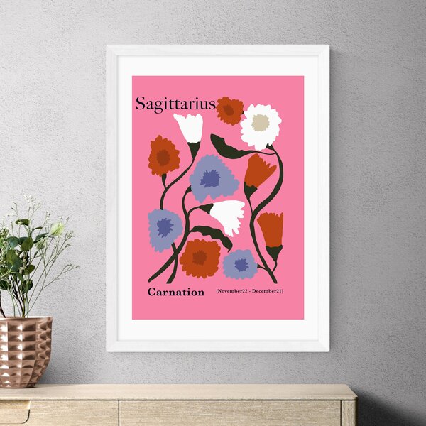 East End Prints Sagittarius by Miho Art Studio Pink