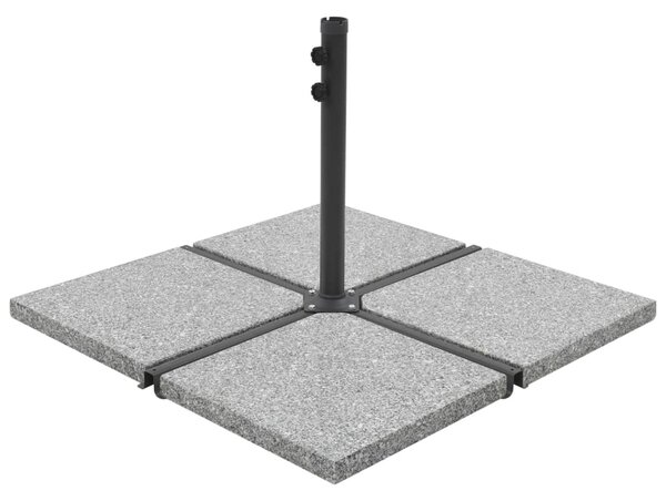 Umbrella Weight Plates 4 pcs Grey Granite Square 100 kg