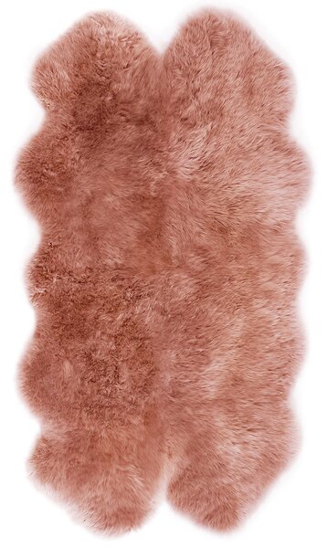 Quad Sheepskin Rug Pink