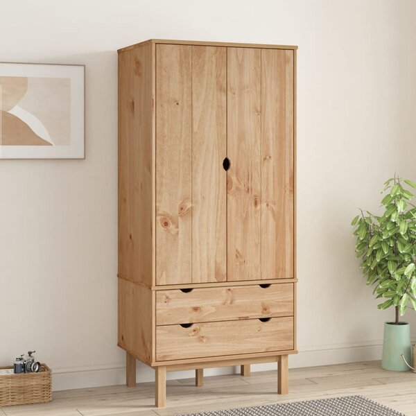 Wardrobe OTTA 76.5x53x172 cm Solid Wood Pine