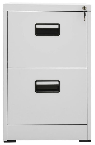 Filing Cabinet Light Grey 46x62x72.5 cm Steel