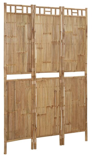 3-Panel Room Divider Bamboo 120x180 cm