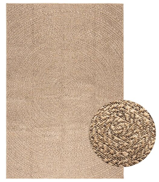 Rug 140x200 cm Jute Look Indoor and Outdoor