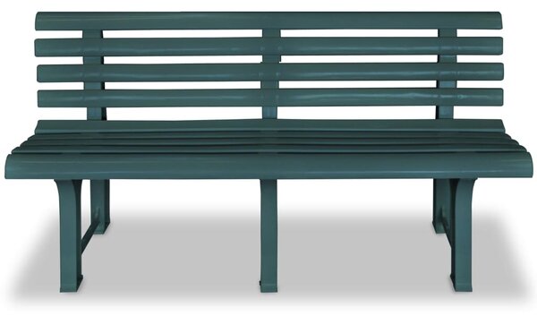 Garden Bench 145.5 cm Plastic Green