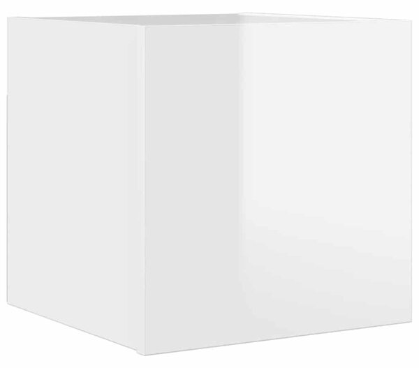 Wall Mounted TV Cabinet High Gloss White 30.5x30x30 cm