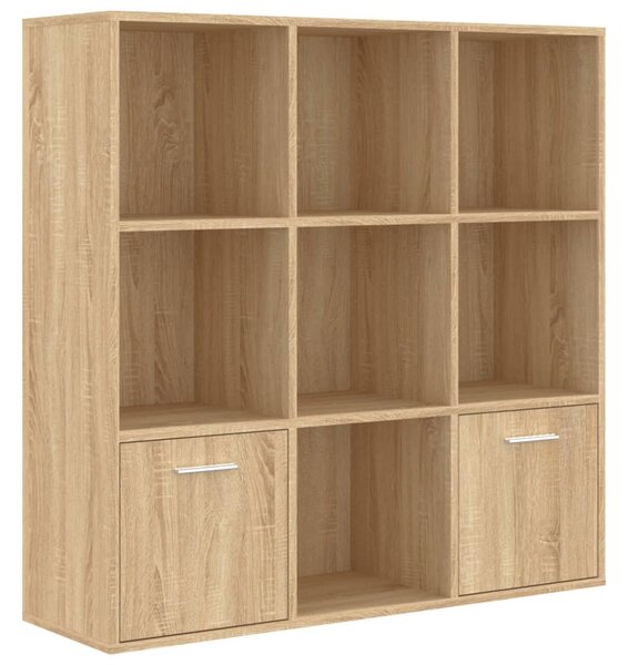 Book Cabinet Sonoma Oak 98x30x98 cm Engineered Wood