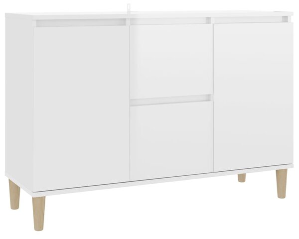 Sideboard High Gloss White 103.5x35x70 cm Engineered Wood