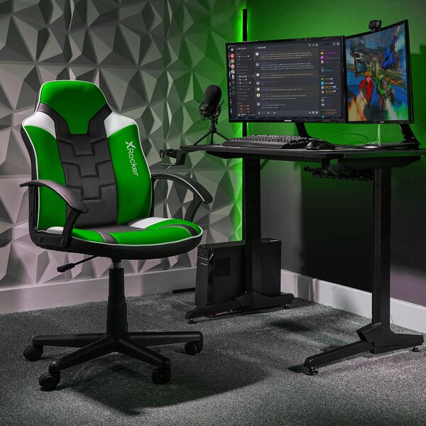X Rocker Saturn Junior Esport Gaming Chair Green