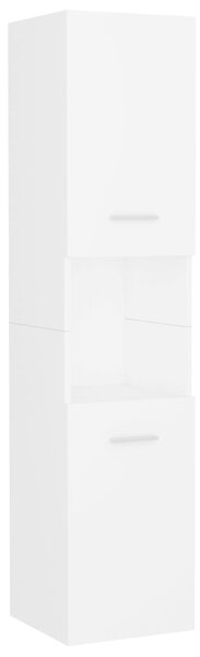 Bathroom Cabinet White 30x30x130 cm Engineered Wood