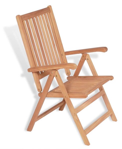 Reclining Garden Chairs 2 pcs Solid Teak Wood