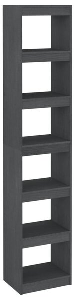 Book Cabinet/Room Divider Grey 40x30x199 cm Solid Pinewood