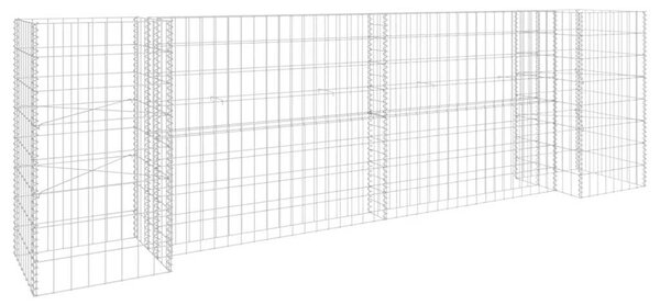 H-Shaped Gabion Planter Steel Wire 260x40x80 cm