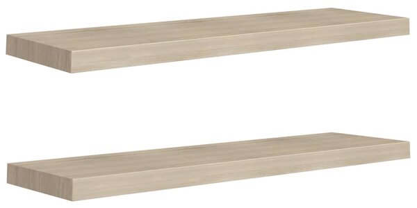 Floating Wall Shelves 2 pcs Oak 90x23.5x3.8 cm MDF