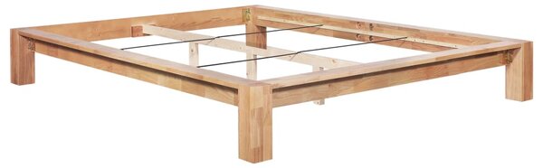 Bed Frame without Mattress Solid Oak Wood 160x200 cm