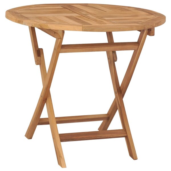 Folding Garden Table 85x76 cm Solid Teak Wood