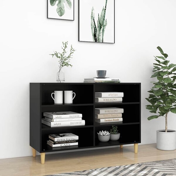 Sideboard Black 103.5x35x70 cm Engineered Wood