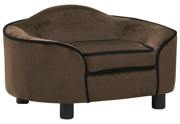 Dog Sofa Brown 67x47x36 cm Plush