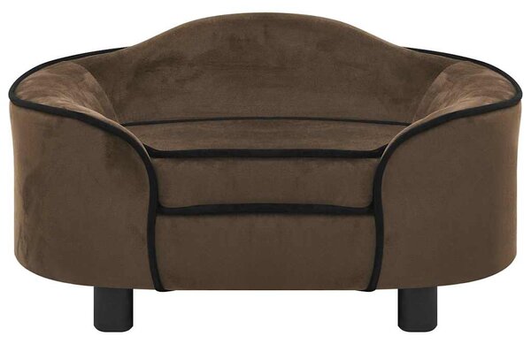 Dog Sofa Brown 67x47x36 cm Plush