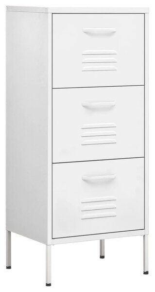 Storage Cabinet White 42.5x35x101.5 cm Steel