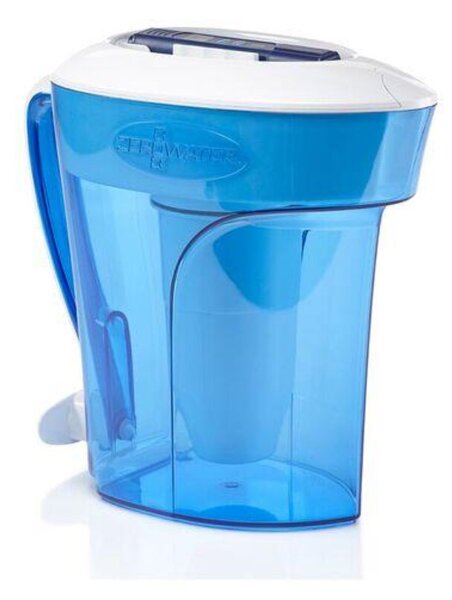 ZeroWater 12 Cup Ready Water Pitcher Jug Blue and White