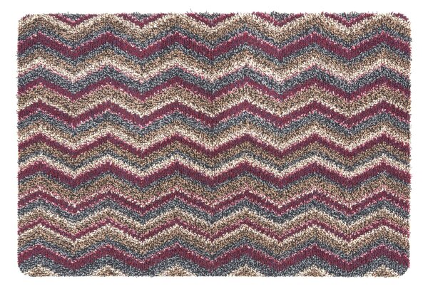 Missouri Recycled Cotton Doormat Purple, Grey and White