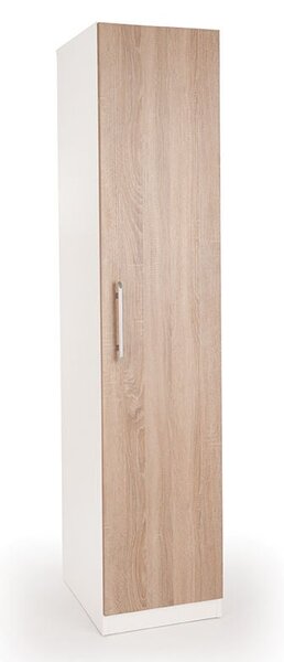 Euston Single Wardrobe White/Natural