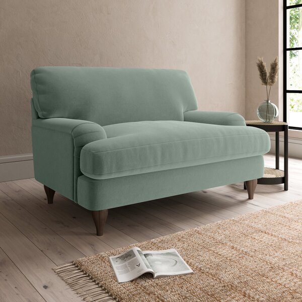 Darwin Luxury Velvet Snuggle Chair Luxury Velvet Lilypad