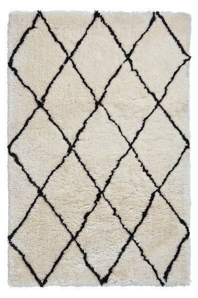 Morocco 2491 Rug Black and White