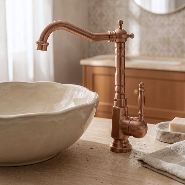 Bathroom faucet Rea Bona Brush Copper High