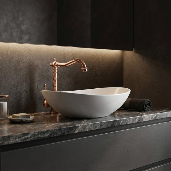 Bathroom faucet Rea Bona Brush Copper High