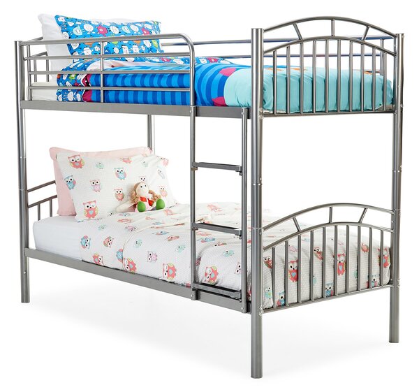 Ventura Metal Bunk Bed Frame Silver