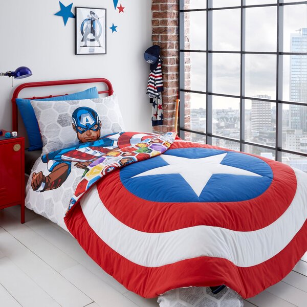 Marvel Shield Bedspread MultiColoured