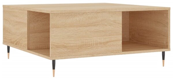 Coffee Table Sonoma Oak 80x80x36.5 cm Engineered Wood