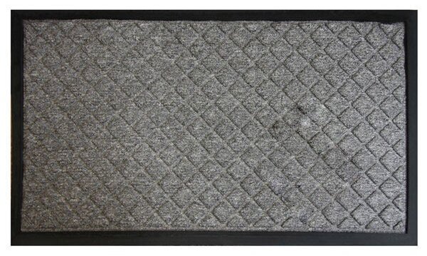 Diamond Textured Doormat Charcoal