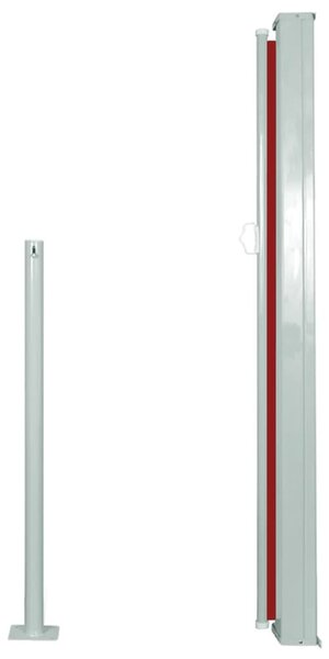 Retractable Side Awning 120 x 300 cm Red