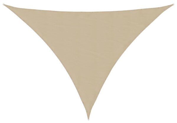 Sunshade Sail Oxford Fabric Triangular 4x5x6.4 m Beige