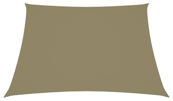 Sunshade Sail Oxford Fabric Trapezium 4/5x4 m Beige