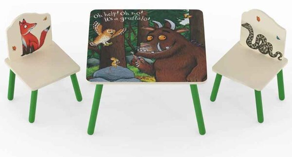 Gilbert Wooden Forest Theme Table And 2 Chairs In Multicolour