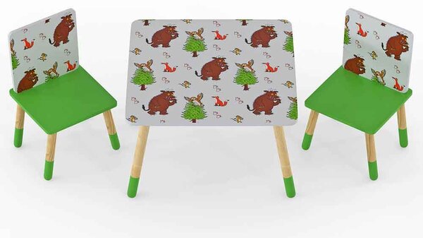 Gilbert Wooden Gruffalo Table And 2 Chairs In Multicolour