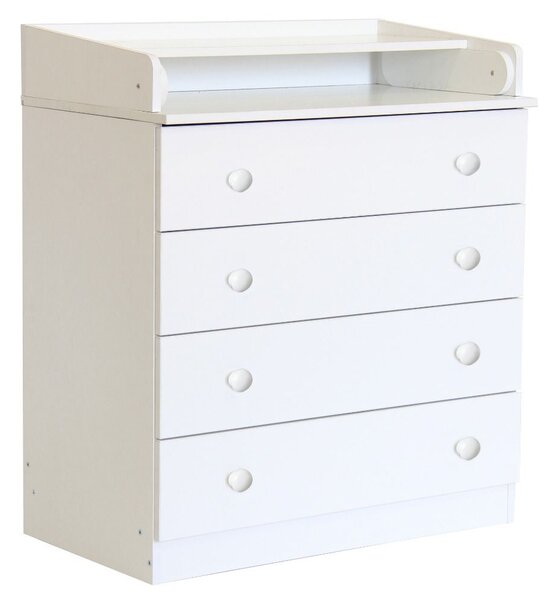 Karlstad Wooden Chest Of 4 Drawers In White
